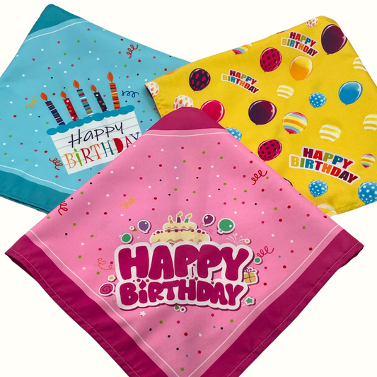 Happy Birthday Dog Bandanas