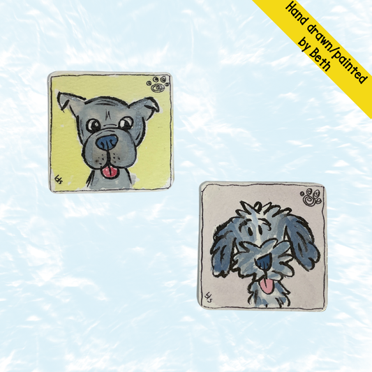 Watercolor Magnets - Small