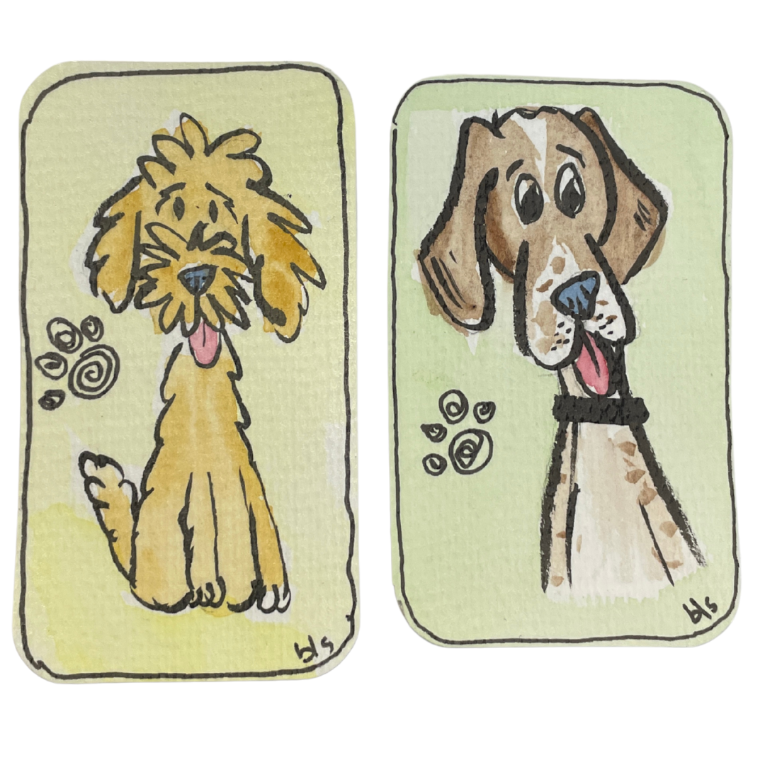 Watercolor Magnets - Medium