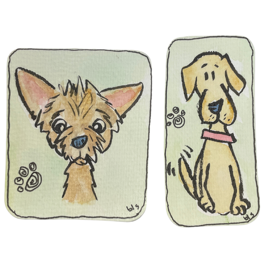 Watercolor Magnets - Medium