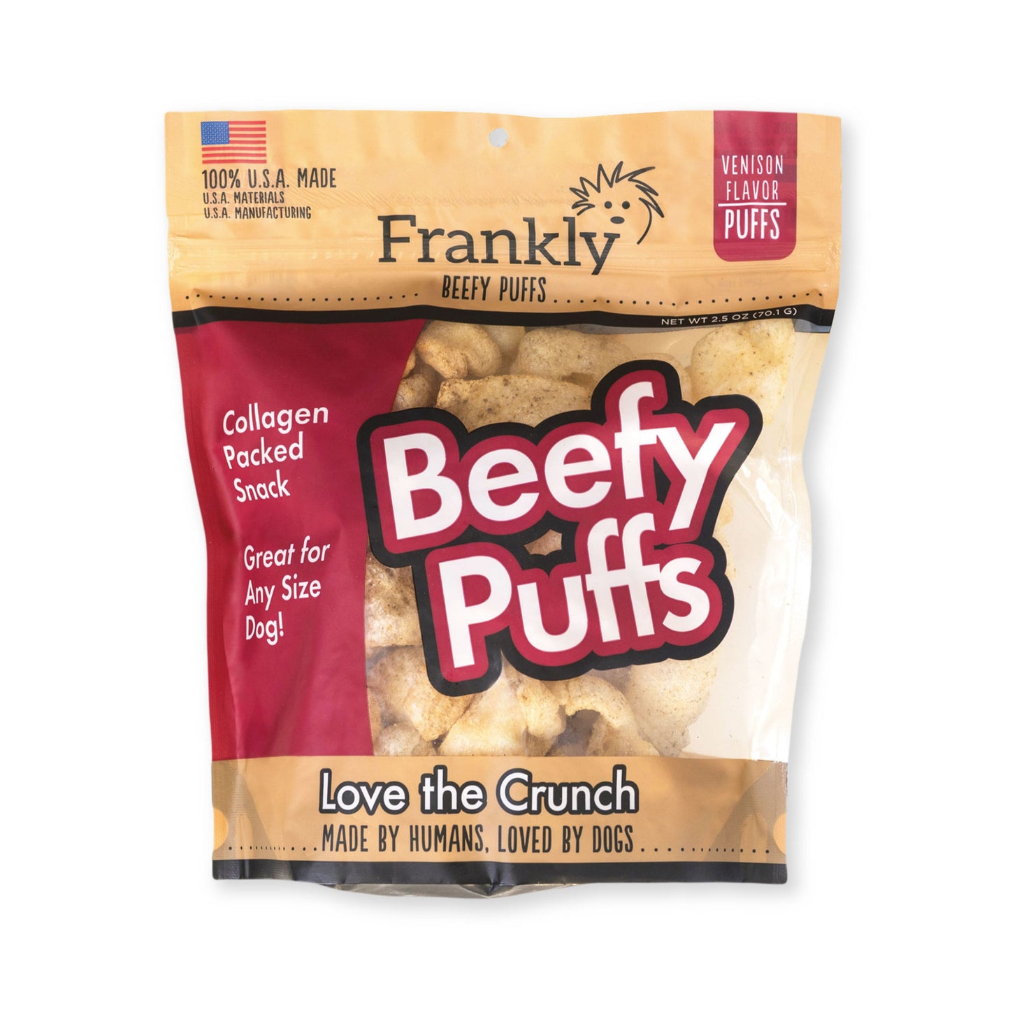 Frankly Pet Beefy Puffs Venison