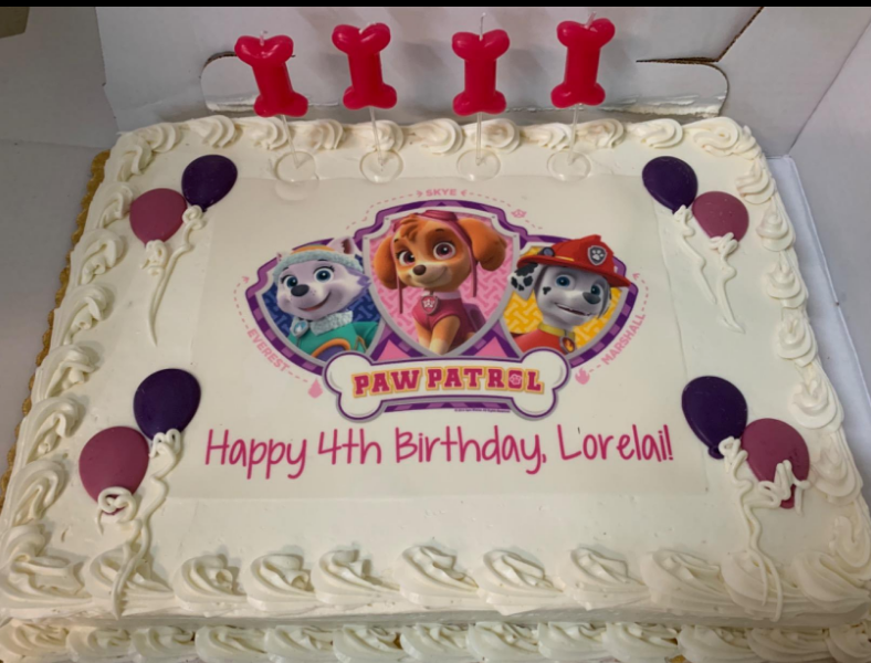 dog bone birthday candles pink paw patrol