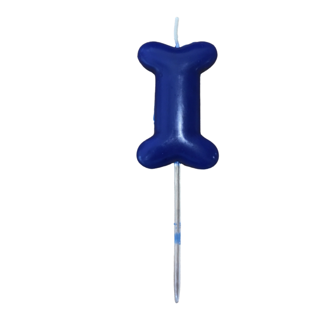 Individual Dog Bone Birthday Candles