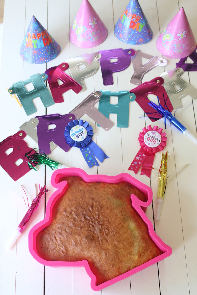 Pitbull Boxer Birthday Cake Pan with Bandana and Bone Candle