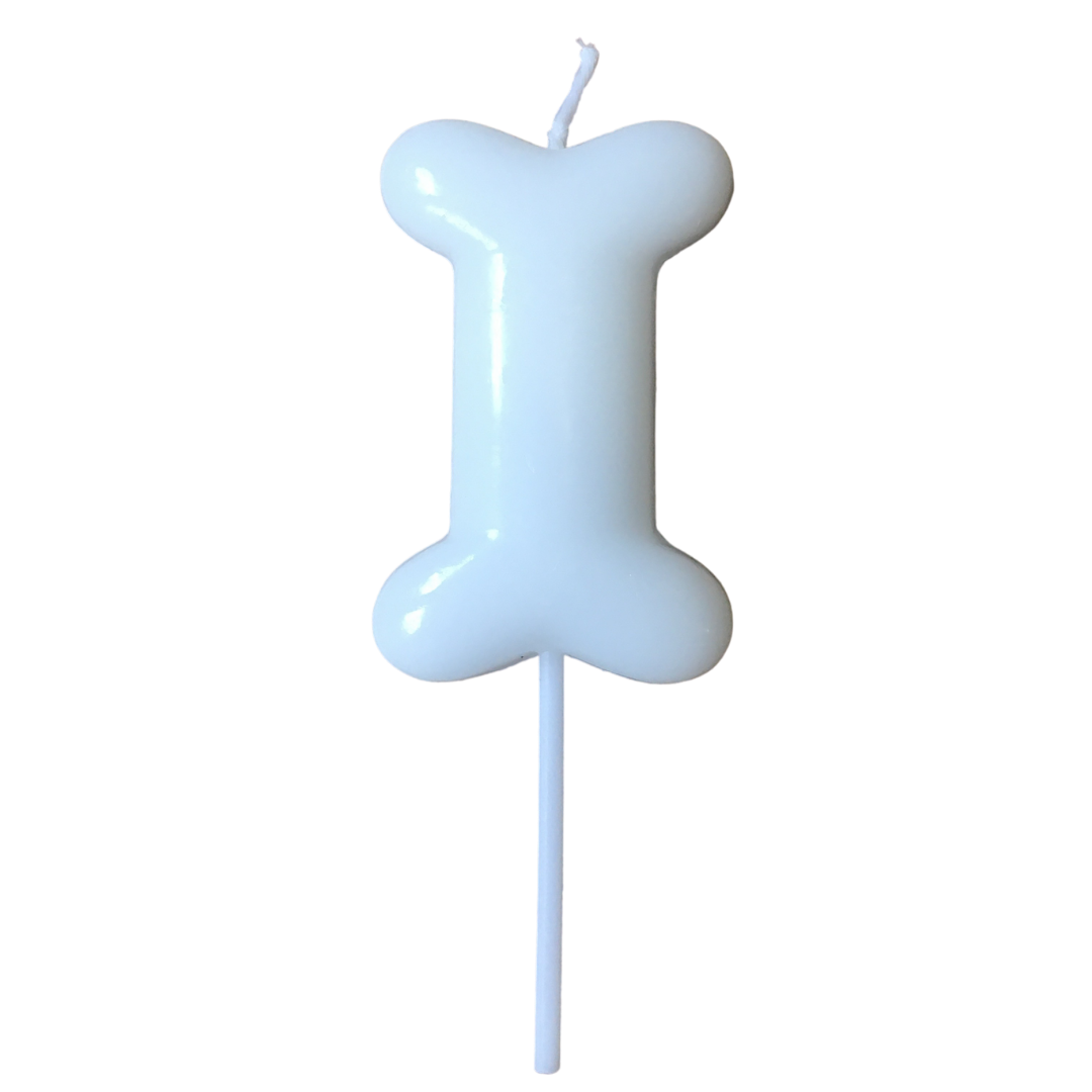 Individual Dog Bone Birthday Candles