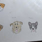 Custom Watercolor Portrait Card Simple 4 x 6
