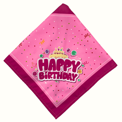 Dog Bone Birthday Cake Pan with Bandana and Bone Candle