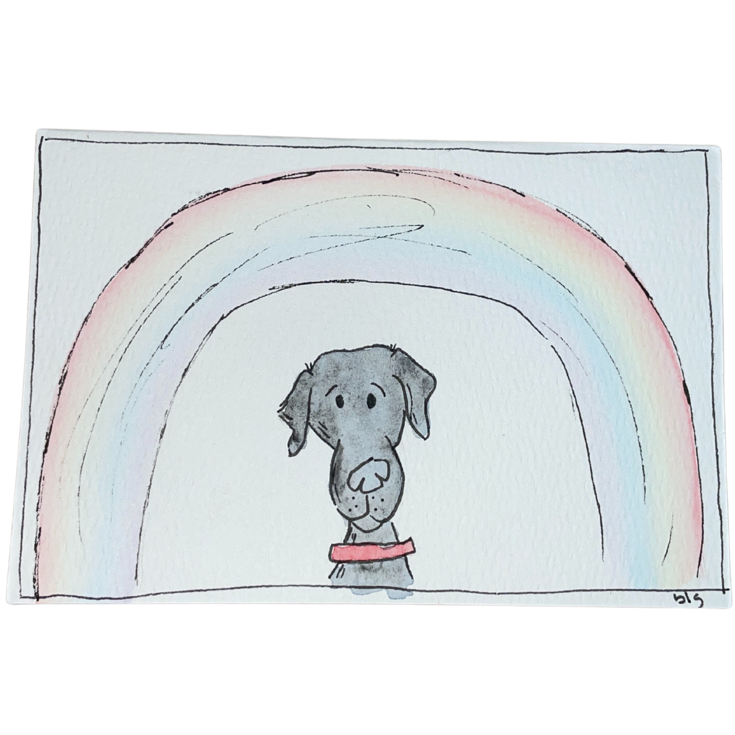 Custom Watercolor Portrait Card Simple 4 x 6