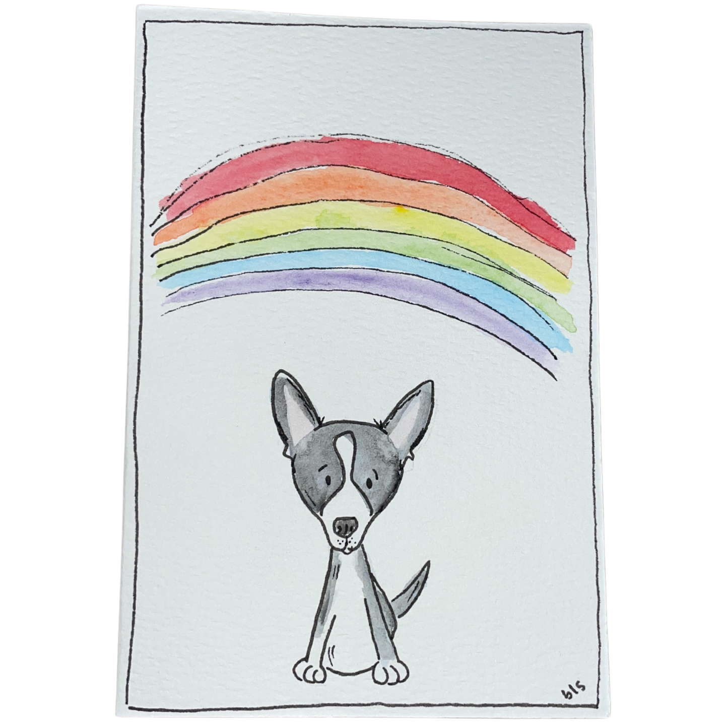 Custom Watercolor Portrait Card Simple 4 x 6