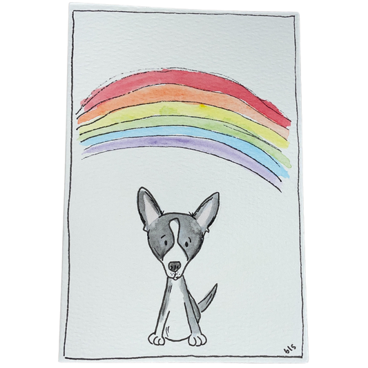 Custom Watercolor Portrait Card Simple 4 x 6