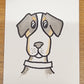 Custom Watercolor Portrait Card Simple 4 x 6