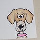 Custom Watercolor Portrait Card Simple 4 x 6