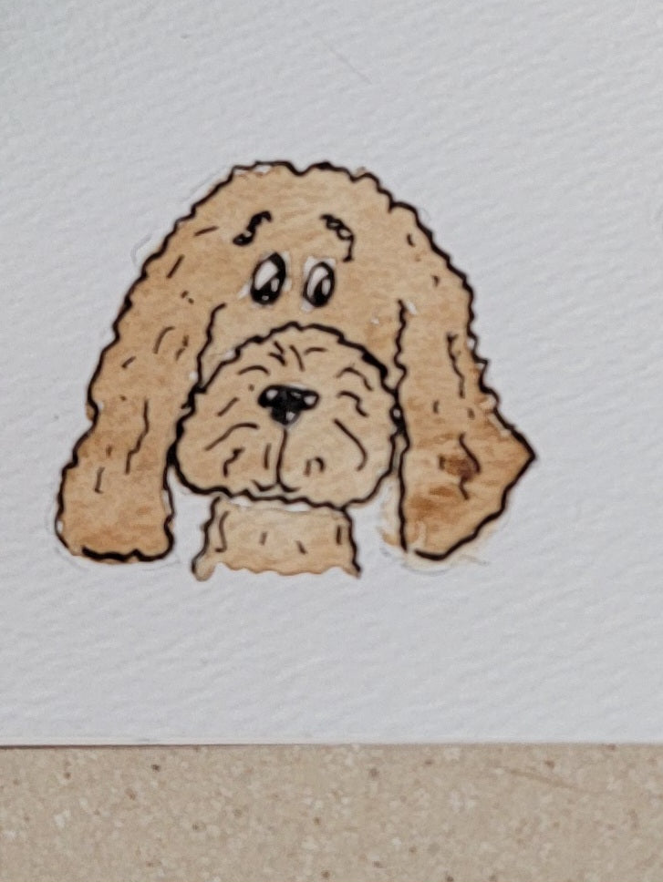 Custom Watercolor Portrait Card Simple 4 x 6