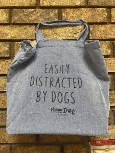 Easily Distracted By Dogs Fabric Tote