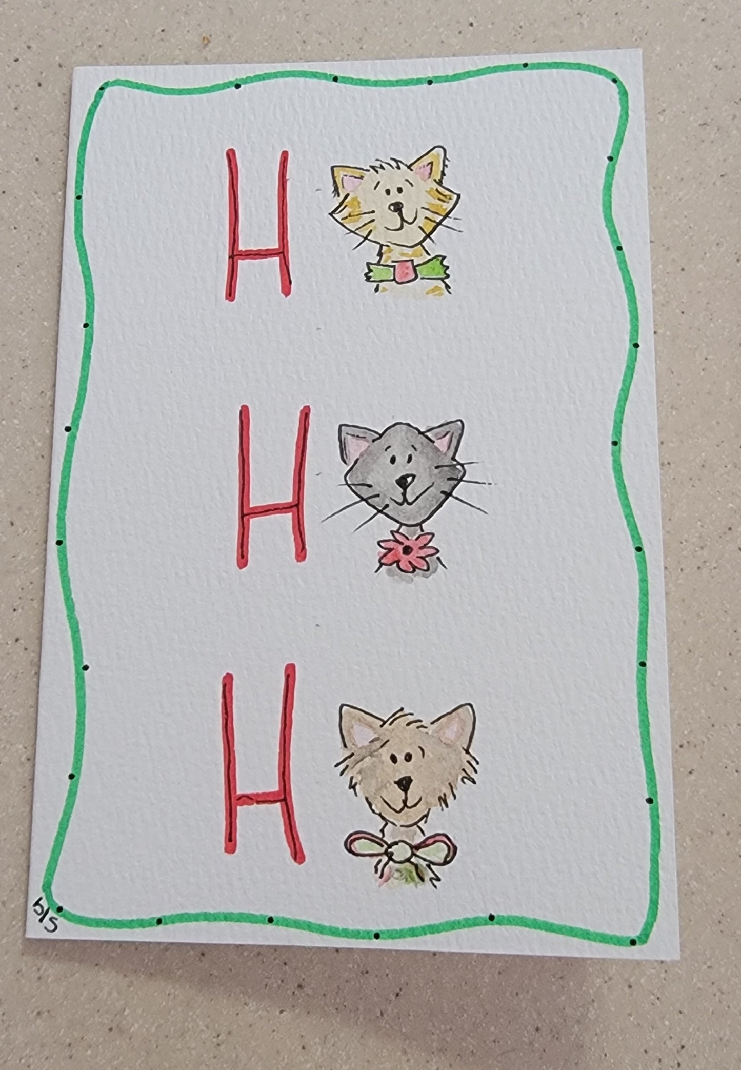 Watercolor Holiday Greeting Card
