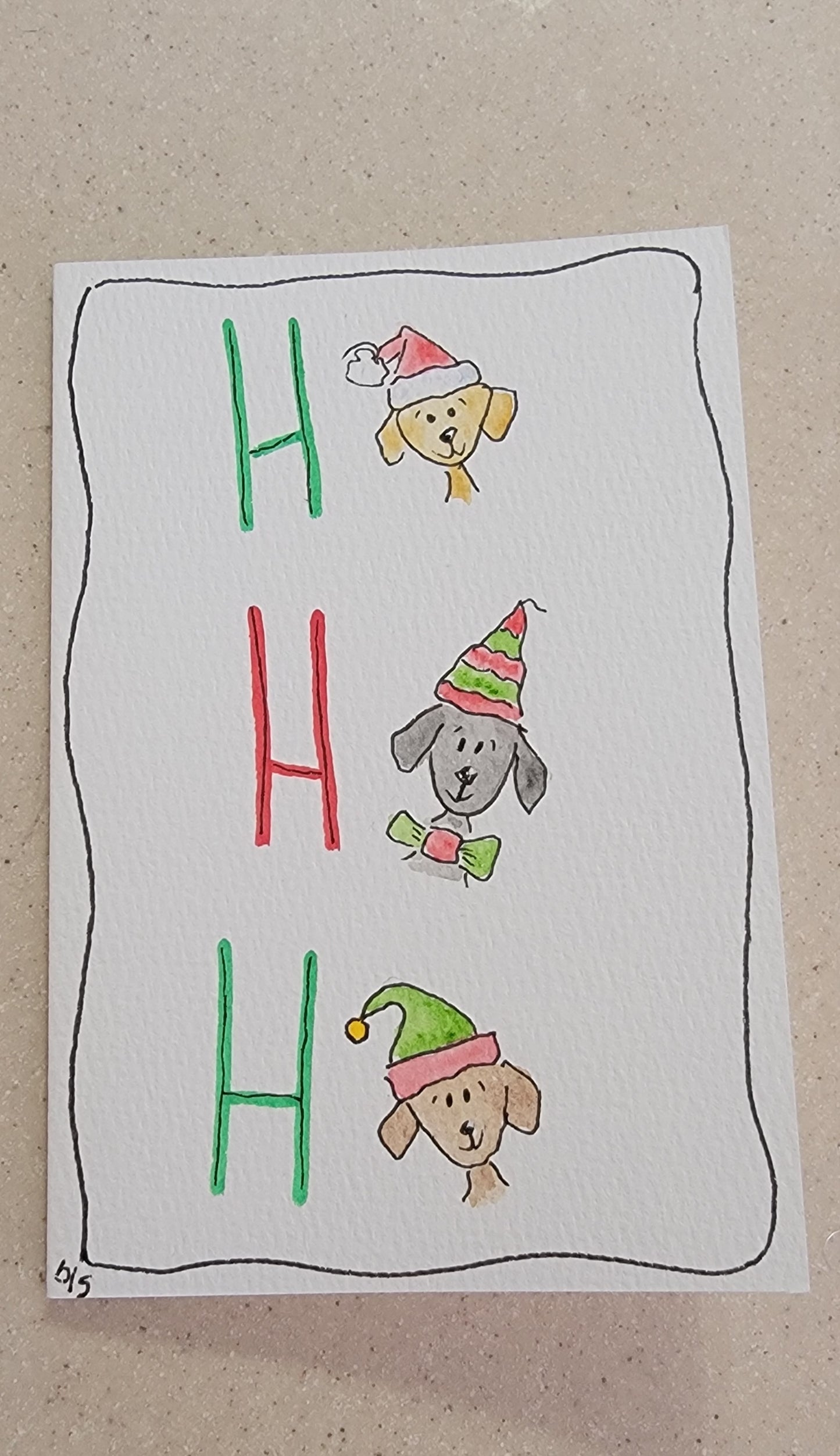 Watercolor Holiday Greeting Card