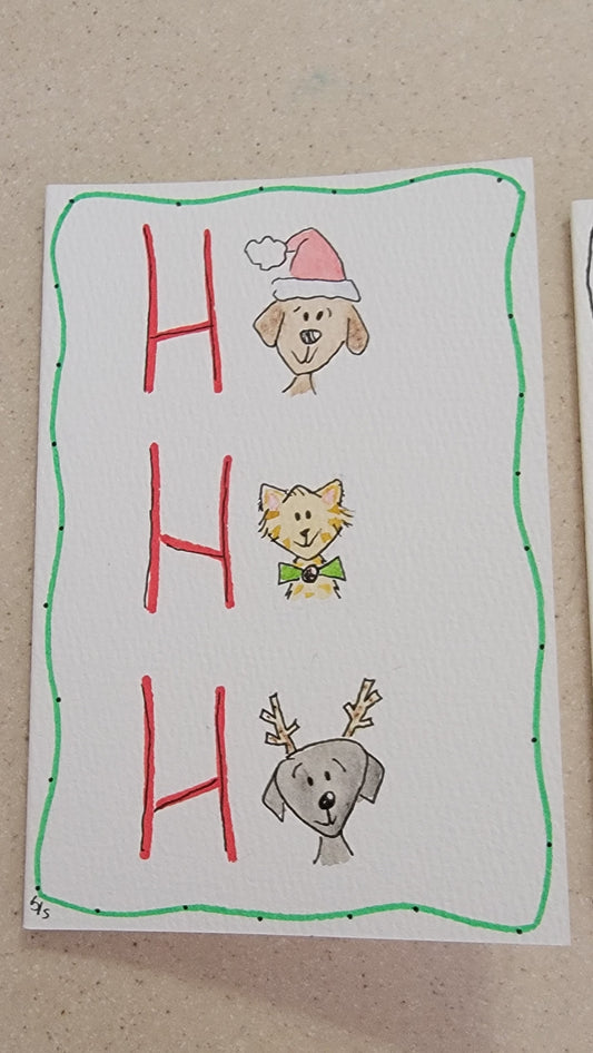 Watercolor Holiday Greeting Card