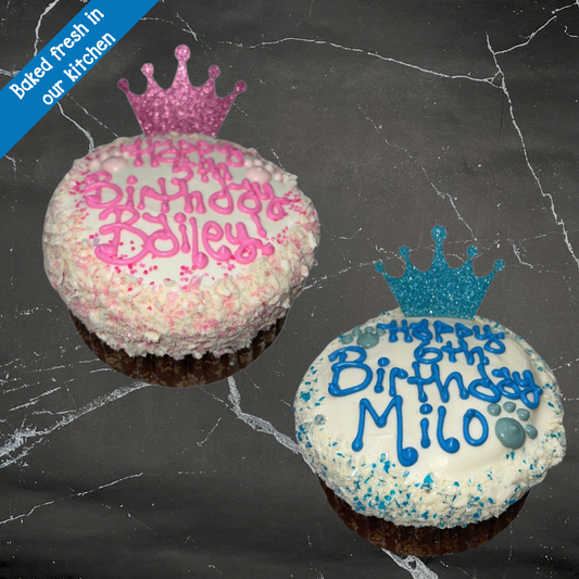 4" Jumbo Cupcake Prince or Princess for Dogs