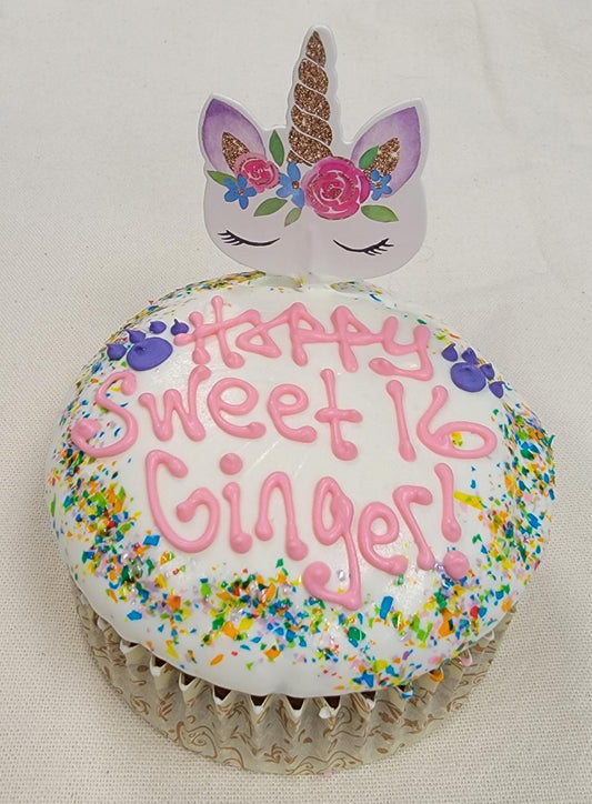 4" Jumbo Cupcake Unicorn for Dogs