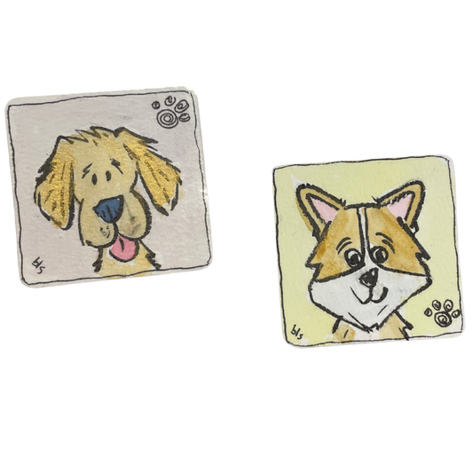 Watercolor Magnets - Small