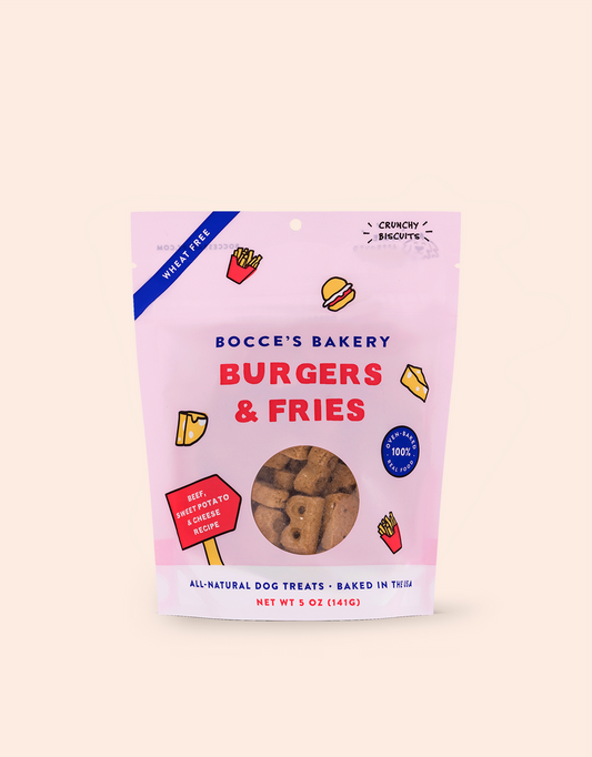 Bocce's Bakery Burger & Fries Dog Treats