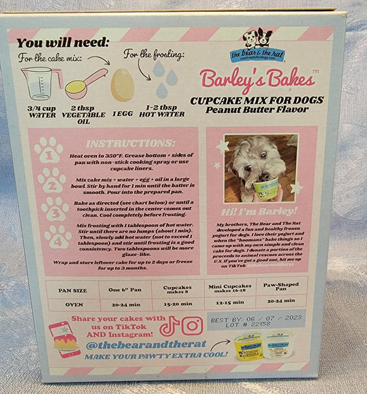 Barley's Bakes Peanut Butter Cupcake Mix