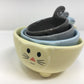 kitty cat measuring cups set of four ceramic stackable 