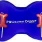 dog bone cake pan birthday candles red